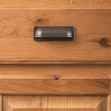 Hickory Hardware 1 Pack Solid Core Kitchen Cabinet Pulls, Luxury Cabinet Handles, Hardware for Doors & Dresser Drawers, 3 Inch Hole Center, Windover Antique, Modus Collection