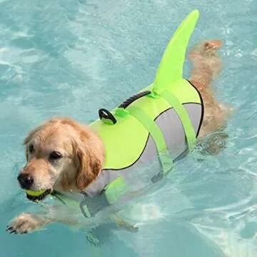 Queenmore Shark Dog Life Jacket High Buoyancy Safety Vest