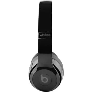 beats Solo 3 Wireless On-Ear Headphones - Gloss Black (Renewed)