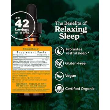Herb Pharm Relaxing Sleep Herbal Formula with Valerian Extract - 1 Ounce