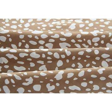 Angashion Women's Dresses - Sexy V Neck Spaghetti Strap Floral Printed Split Party Tulip Midi Dress with Belt 2129 Khaki S