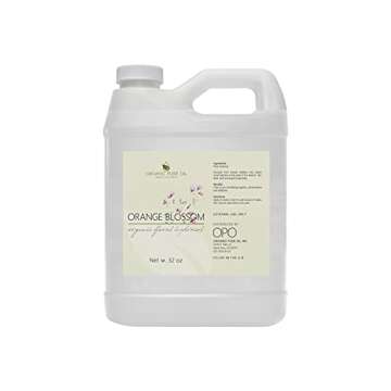 Orange Blossom Water - Pure, Steam Distilled, Floral Neroli Hydrosol - 32 oz Cleansing Facial Toner, Revitalizing, Moisturizing Body Cleanser, Natural Body Bulk Refill, for All Skin Types