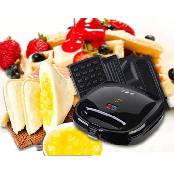ZZ Breakfast Sandwich Maker with Detachable Plates S6141A-B