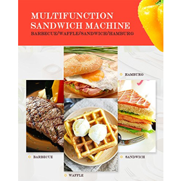 ZZ Breakfast Sandwich Maker with Detachable Plates S6141A-B