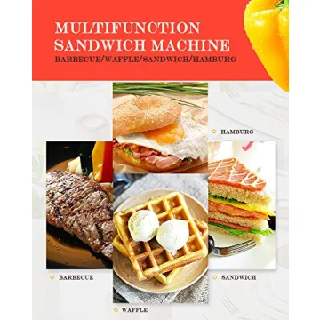 ZZ Breakfast Sandwich Maker with Detachable Plates S6141A-B