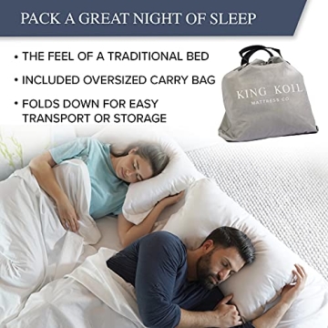 KING KOIL Luxury Queen Air Mattress with Built-in Pump