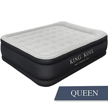 KING KOIL Luxury Queen Air Mattress with Built-in Pump