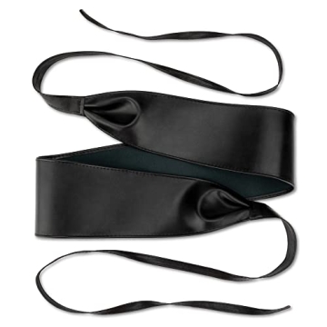 Macoking Thick Black Wide Obi Belt for Women