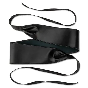 Macoking Thick Black Wide Obi Belt for Women