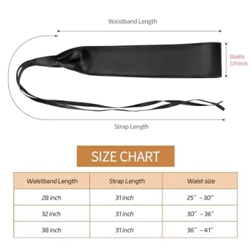 Macoking Thick Black Wide Obi Belt for Women