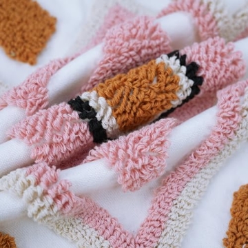 Pink Boho Lumbar Pillow Cover for Stylish Home Decor