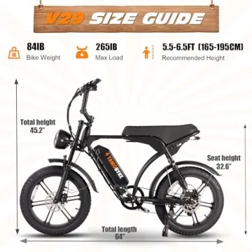 Tamobyke V29 Electric Bike - Fast, Comfortable, Stylish E-Bike