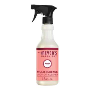 MRS. MEYER'S CLEAN DAY Multi-Surface Everyday Cleaner, Rose Scent, 16 Fl Oz (Pack of 6)