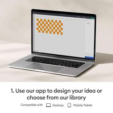 Cricut Joy Xtra Cutting Machine with Rainbow Smart Vinyl Sampler Packs and Tools Bundle - Beginner Portable Bluetooth Compatible Craft Cutting Machine and Cutting Materials