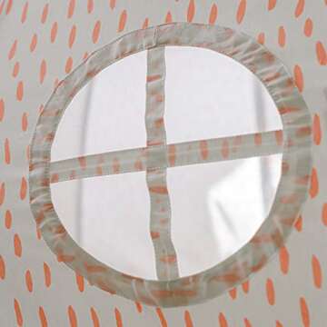 MindWare Mushroom Playhouse Tent – Kids Indoor Tent, Reading Corner, Kids Playroom or Classroom Furniture – Gnomes and Fairy Toddler Playhouse & Sleepover Tent - Over 5 Feet Tall – Ages 3+