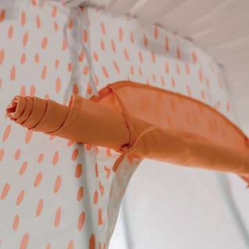 MindWare Mushroom Playhouse Tent – Kids Indoor Tent, Reading Corner, Kids Playroom or Classroom Furniture – Gnomes and Fairy Toddler Playhouse & Sleepover Tent - Over 5 Feet Tall – Ages 3+