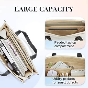 Missnine Laptop Tote Bag Stylish & Functional 15.6 Inch