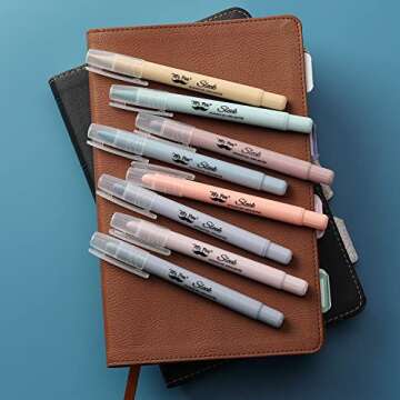 Mr. Pen- Gel Highlighter, 8 Pack, Morandi Colors, Bible Highlighters No Bleed, No Bleed Highlighters, Bible Highlighter, Bible Markers, Gel Highlighters for Bibles, Highlighter
