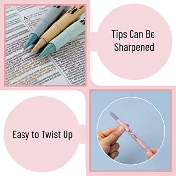 Mr. Pen- Gel Highlighter, 8 Pack, Morandi Colors, Bible Highlighters No Bleed, No Bleed Highlighters, Bible Highlighter, Bible Markers, Gel Highlighters for Bibles, Highlighter