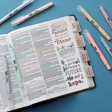 Mr. Pen- Gel Highlighter, 8 Pack, Morandi Colors, Bible Highlighters No Bleed, No Bleed Highlighters, Bible Highlighter, Bible Markers, Gel Highlighters for Bibles, Highlighter
