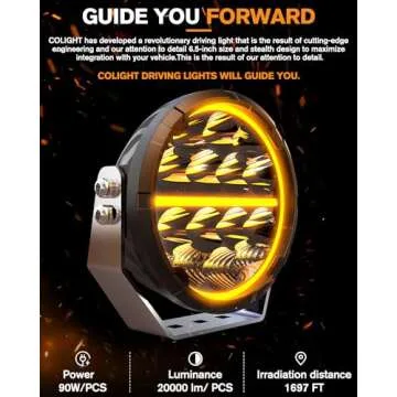 CO LIGHT 6.5 inch Round LED Offroad Lights 35000LM