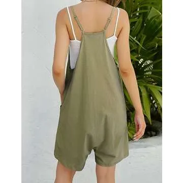 Comfy IDEALSANXUN Women’s Jumpsuits Overall Shorts - Perfect for Maternity and Casual Summer Wear!
