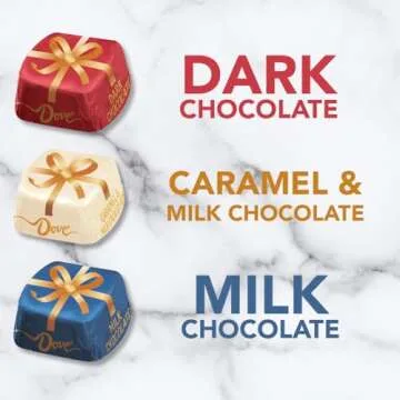 DOVE PROMISES Christmas Candy, Milk & Dark Chocolate