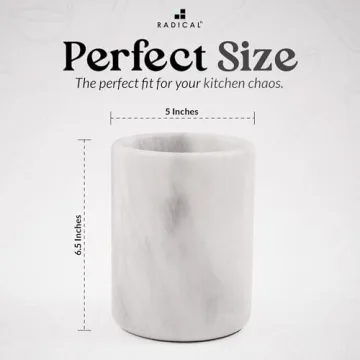 Radicaln Marble Utensil Holder for Stylish Kitchens