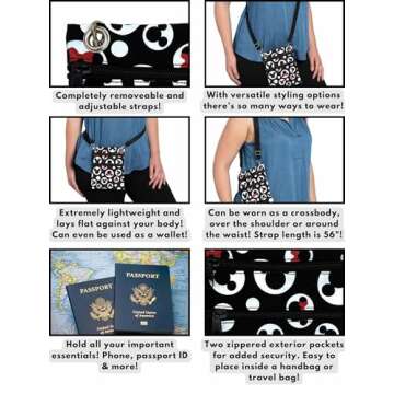 Disney Passport Crossbody Bag - Mickey & Minnie Icons