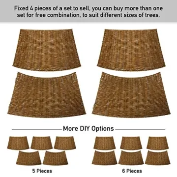 Kuopociaga Handwoven Christmas Tree Collar - Elegant & Durable