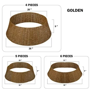 Kuopociaga Handwoven Christmas Tree Collar - Elegant & Durable