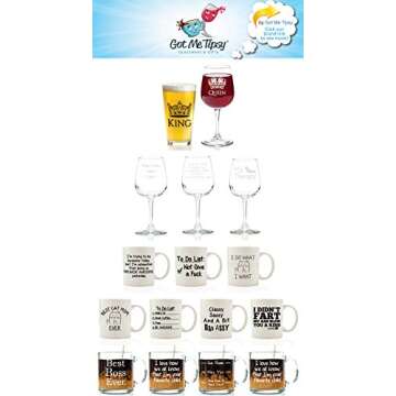 Go Away Funny Glass Coffee Mug For Men & Women