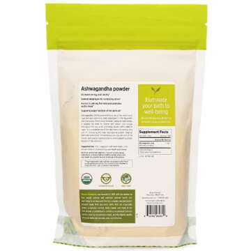 Banyan Botanicals Organic Ashwagandha Powder - Vitality, Stress Relief, Immune Support