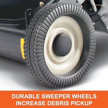 Agri-Fab 42" Lawn Sweeper with 12cu ft Hopper - Easy to Use