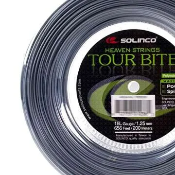 Solinco Tour Bite Tennis String (Reel) – 200m/656ft