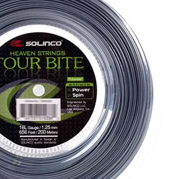 Solinco Tour Bite Tennis String (Reel) – 200m/656ft