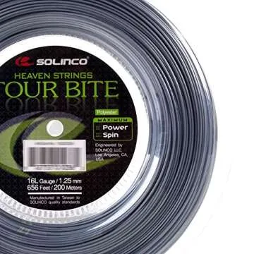 Solinco Tour Bite Tennis String (Reel) – 200m/656ft
