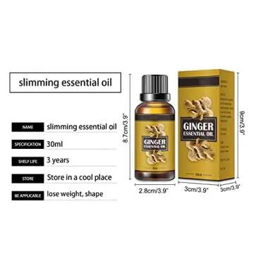 Ginger Essential Oil - 30ML X 3PCS for Wellness & Massage
