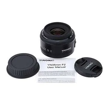 YONGNUO YN35mm F2 Lens 1:2 AF/MF Wide-Angle Fixed/Prime Auto Focus Lens Compatible with Canon EF Mount EOS Camera
