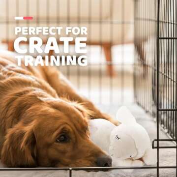 ALL FOR PAWS Puppy Heartbeat Stuffed Animal Toy,Dog Anxiety Toys Soothing Dog Crate Snuggle Sleep Aid Plush Toys Comfort Toys