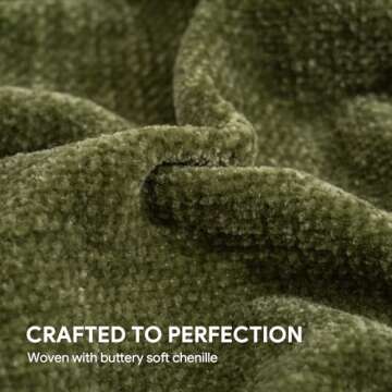 RECYCO Cozy Chenille Throw Blanket for All Ages