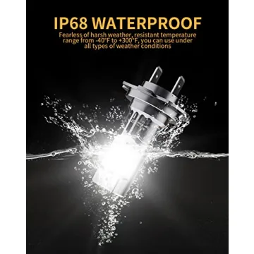 MIFMIA 2x H7 LED Bulb, 34000LM 800% Brighter 1:1 Size, No Adapter Required, H7 Bulb 6500K Cool White Plug and Play IP68 Waterproof Interior Lights, Pack of 2