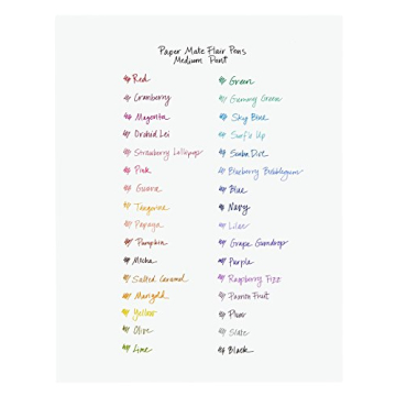 Colorful Paper Mate Flair Felt Tip Pens for All