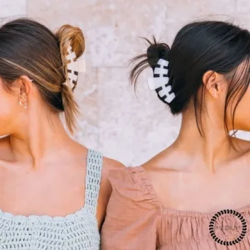 TELETIES Medium Hair Clip - Strong Grip, Stylish Look