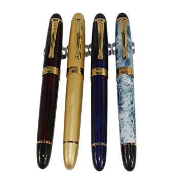 4 PCS in Set Gullor 450 Fountain Pen in 4 Colors (Elegant Colors) with Pen Pouch