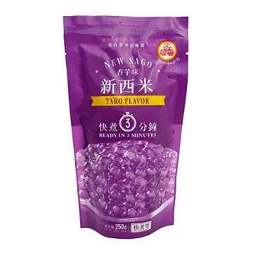 4-Pack WuFuYuan Boba Tapioca Pearls 4 Variety Bundle, 1 Pk of 50 Boba Wide Straws Individually Wrapped Bubble Tea ingredients Plus 1 Bonus Calendar Bag Clip