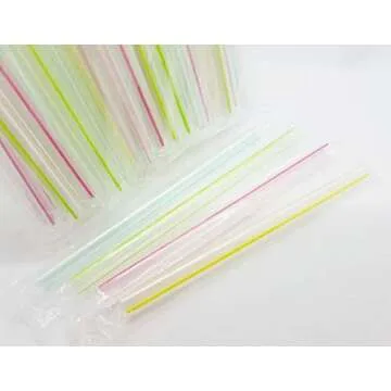 4-Pack WuFuYuan Boba Tapioca Pearls 4 Variety Bundle, 1 Pk of 50 Boba Wide Straws Individually Wrapped Bubble Tea ingredients Plus 1 Bonus Calendar Bag Clip