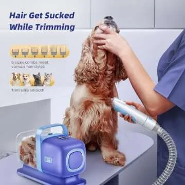 Pet Grooming Kit with Vacuum for Easy Home Use