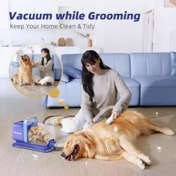 Pet Grooming Kit with Vacuum for Easy Home Use