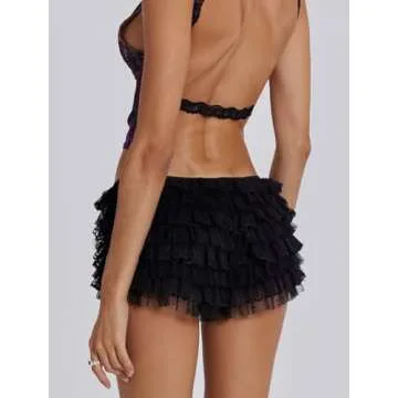 NUFIWI Stylish Ruffle Lace Bloomers for Fun Wear